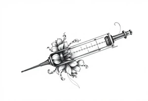 super powers syringe tattoo idea