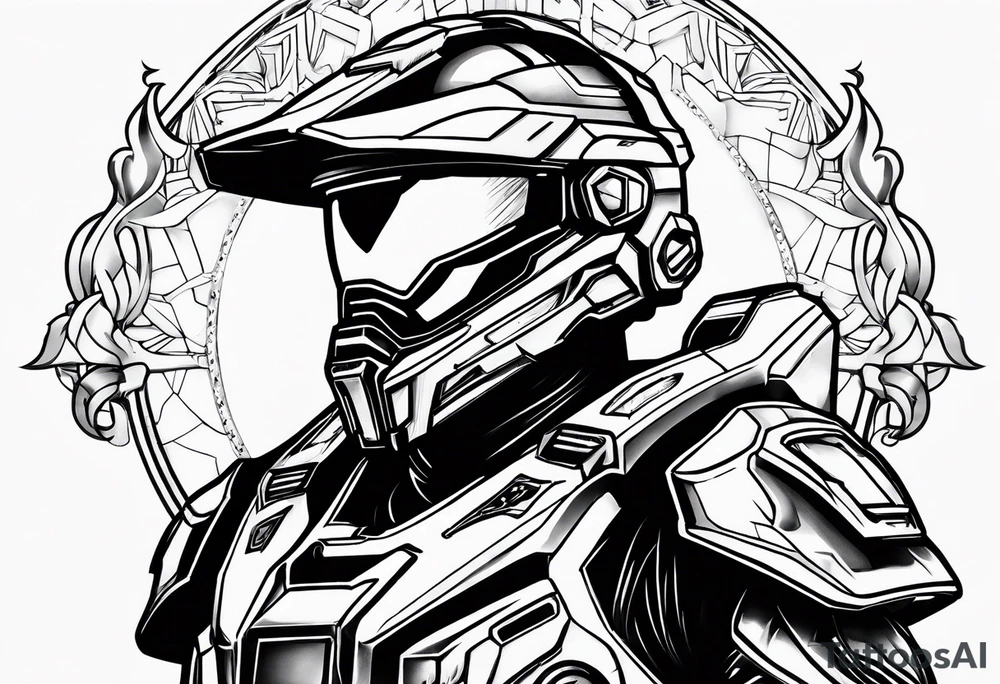 halo 3 ghost tattoo idea