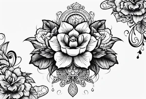 One thin straight line tattoo idea