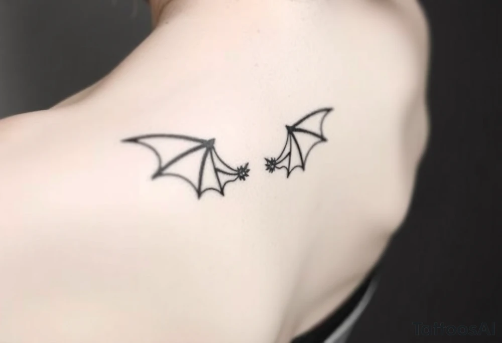 Dragon wings tattoo idea