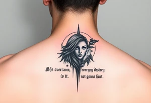 She overcame everything that was meant to destroy somewhere it is not gonna hurt tattoo idea