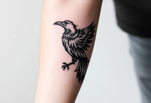 crow tribal tattoo idea