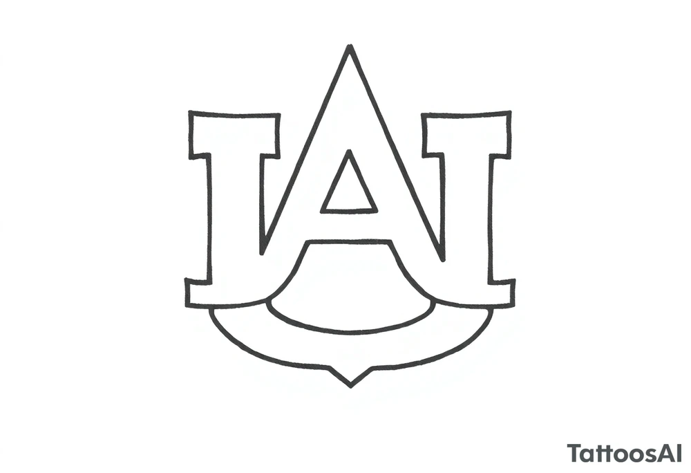 Auburn symbol tattoo idea