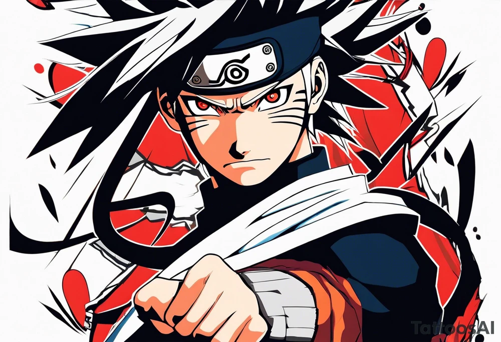 naruto headband with letters AR in the middle tattoo idea naruto headband with letters AR in the middle tattoo idea