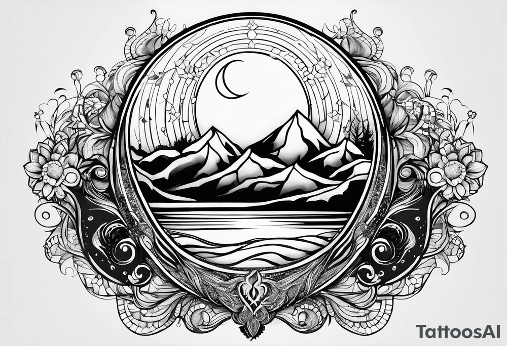 sacred moon tattoo idea