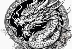 Chinese dragon tattoo idea