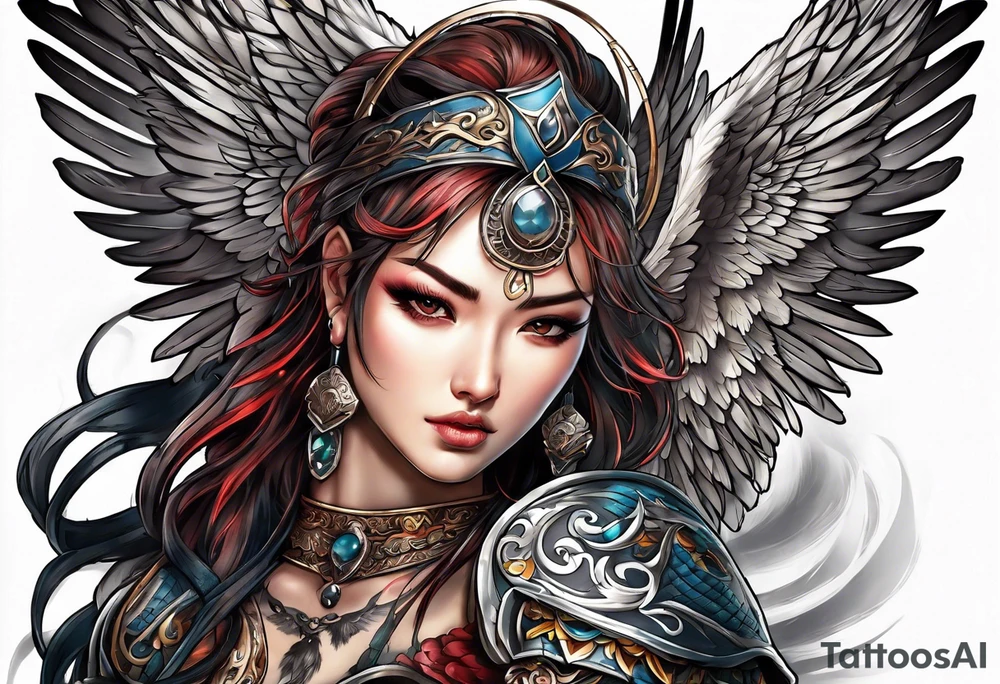 Warrior Angel tattoo idea