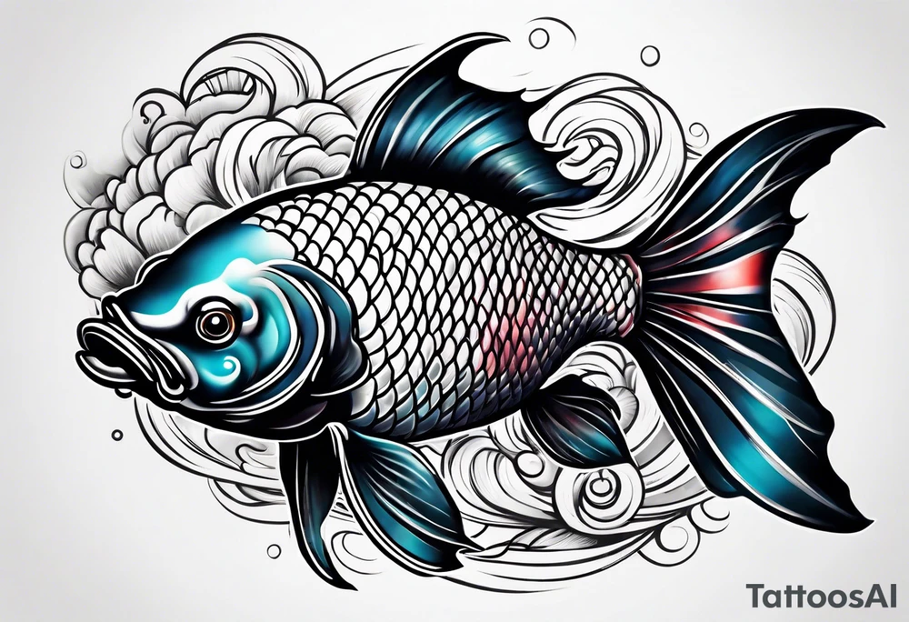 Yen yang Koi tattoo idea