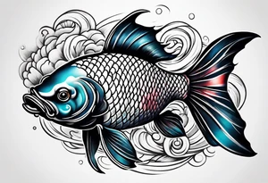 Yen yang Koi tattoo idea