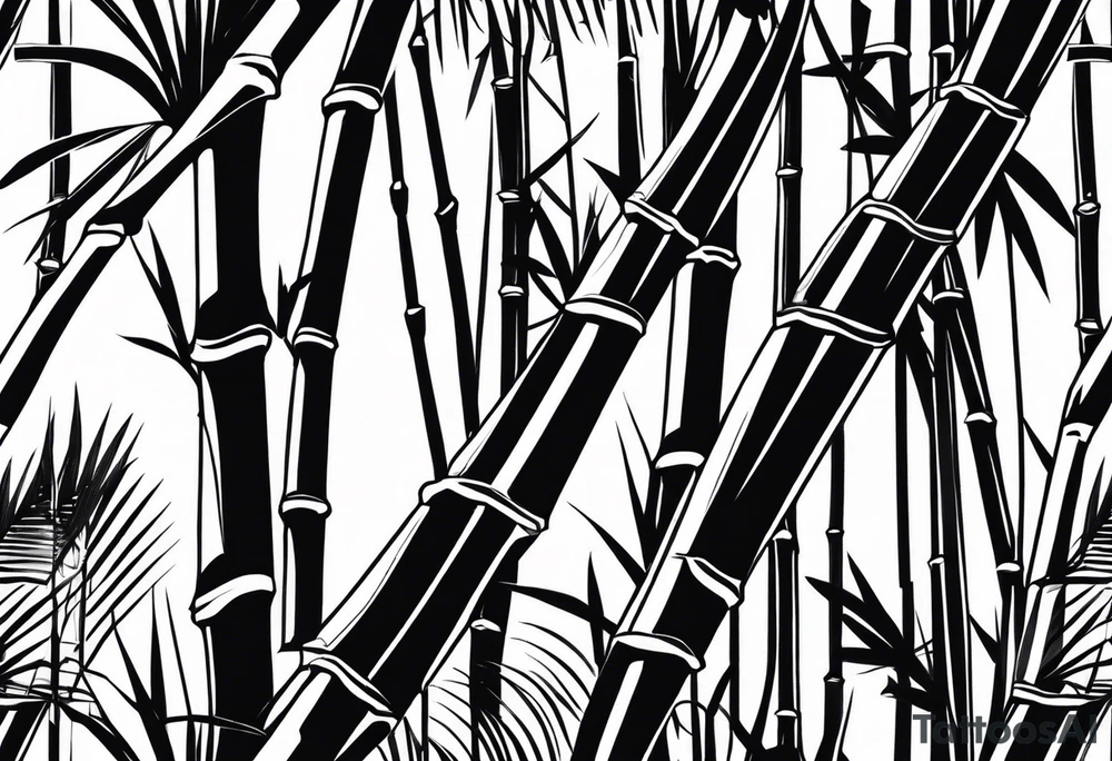 Bamboo,corn straw, font tattoo idea