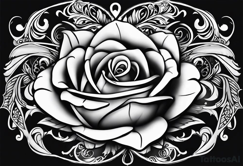 Love symbol with name Leah tattoo idea