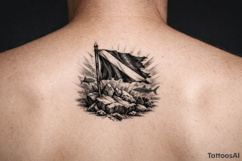 dive flag tattoo idea