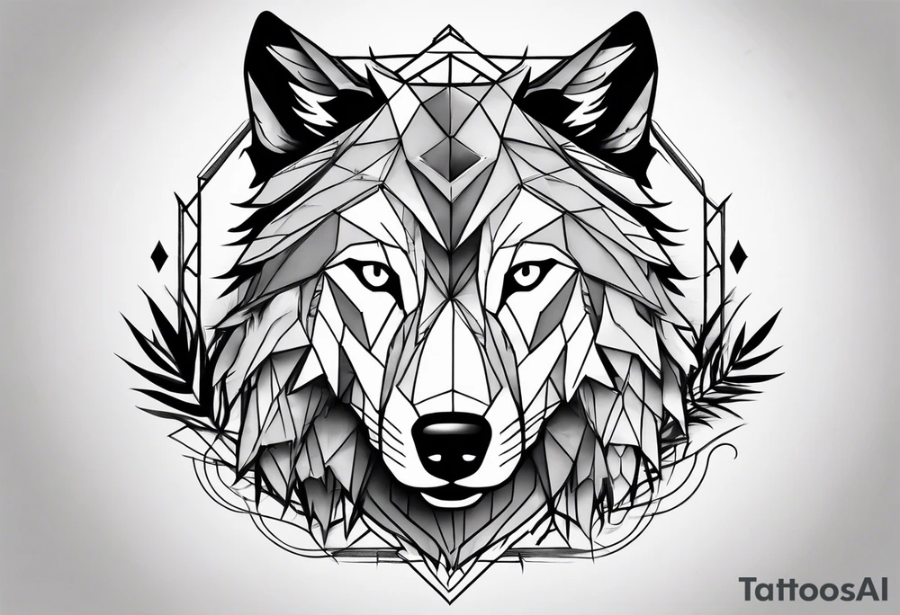 Wolf family of 5 tattoo idea