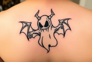 Demonic ghost tattoo idea