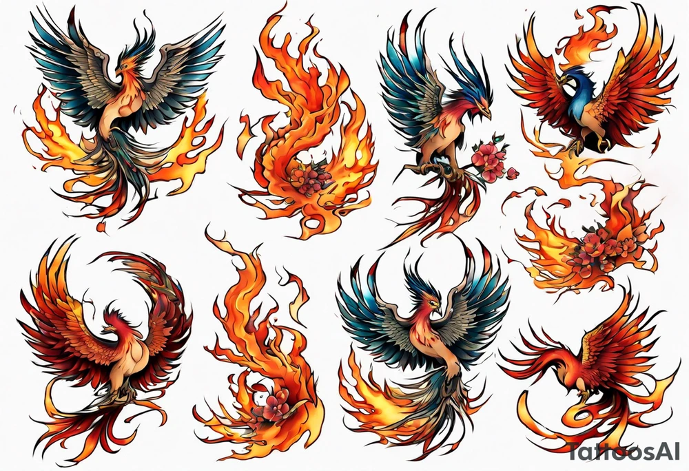 Phoenix tattoo idea