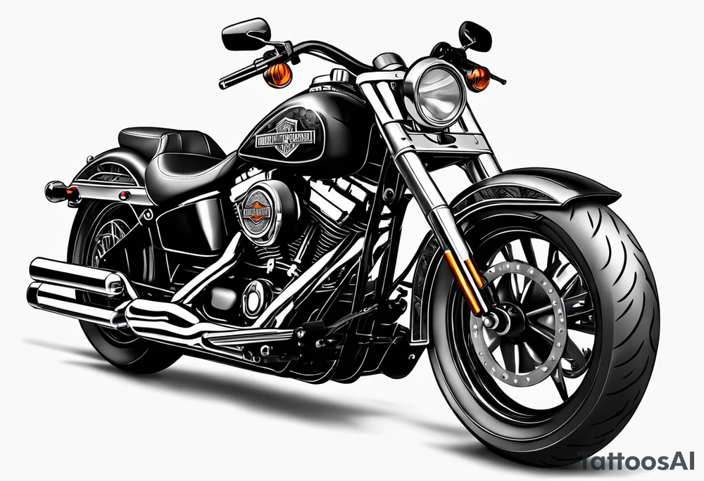 harley davidson tattoo idea