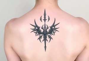 Classic scheme of Sephiroth tattoo idea