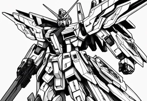 Gundam 3d tattoo idea