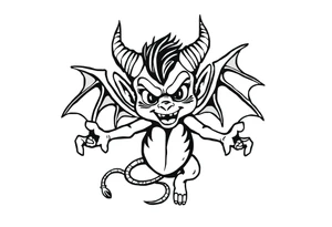 Demon tattoo idea