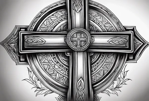 Just a Cross with Roman numeral Jan 18 2023 tattoo idea