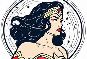 Wonder woman tattoo idea