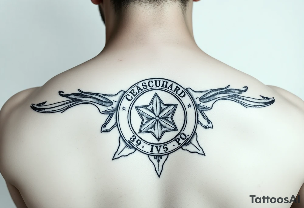 Coast guard daughter hero strength protection tattoo idea