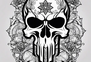 punisher skull tattoo idea
