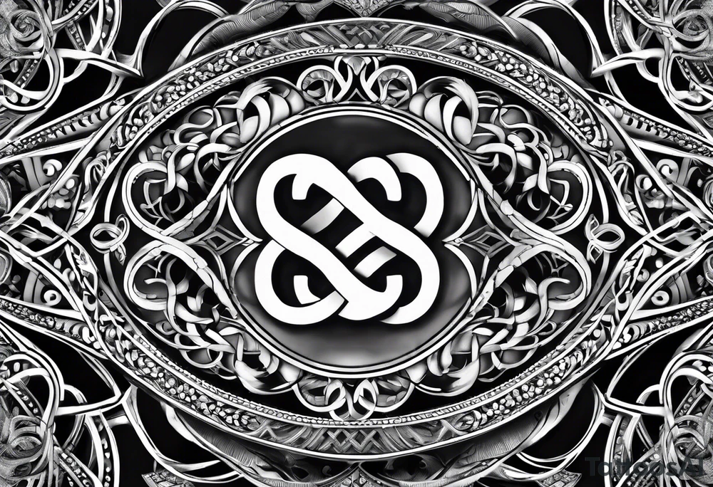 Double infinity symbol with TB5 shown once inside symbol tattoo idea Double infinity symbol with TB5 shown once inside symbol tattoo idea