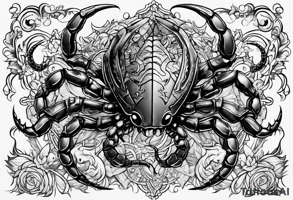 scorpio tattoo idea
