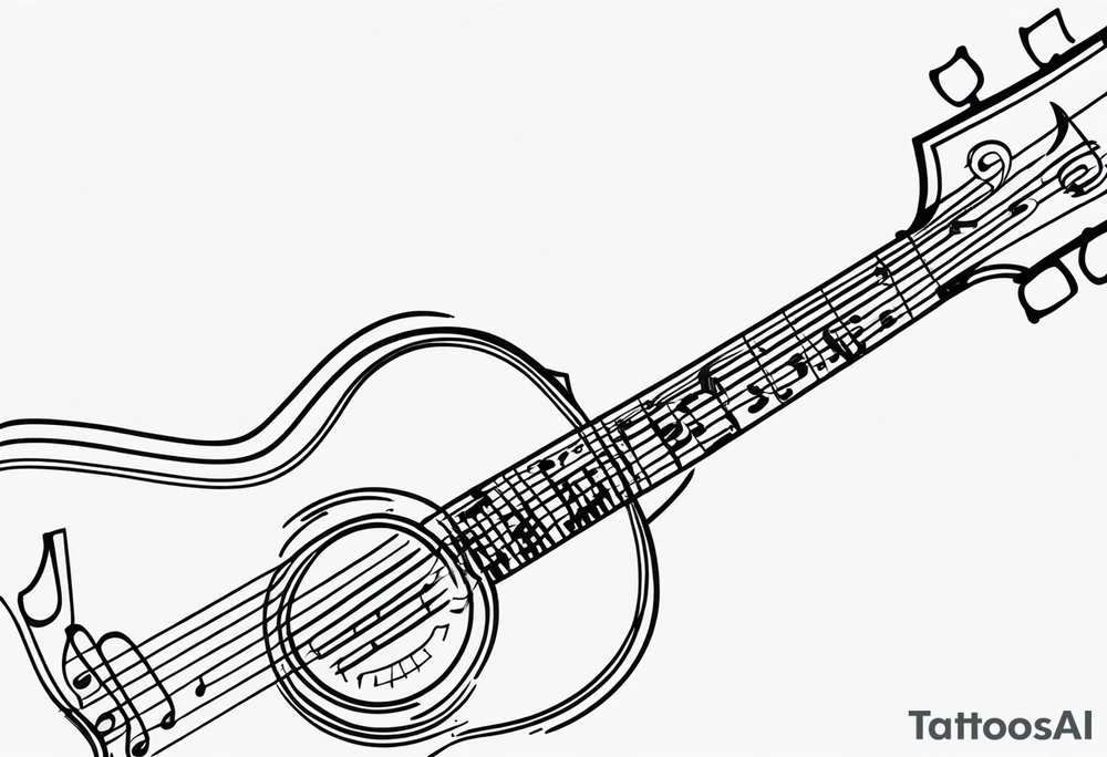 music tattoo idea