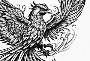 Pheonix flames tattoo idea