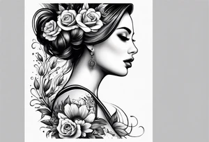 without flowers tattoo idea