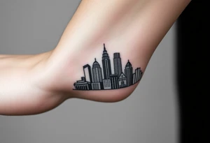 Atlanta city skyline tattoo idea