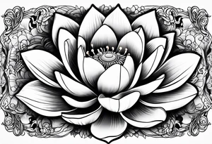 lotus flower AND para siempre tattoo idea
