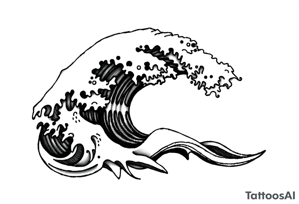 waves tattoo idea