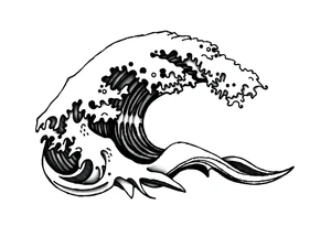 waves tattoo idea