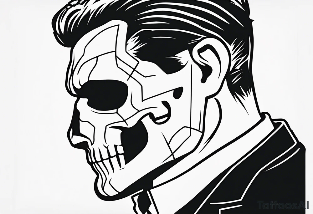 Manners Maketh Man with The Punisher skull tattoo idea