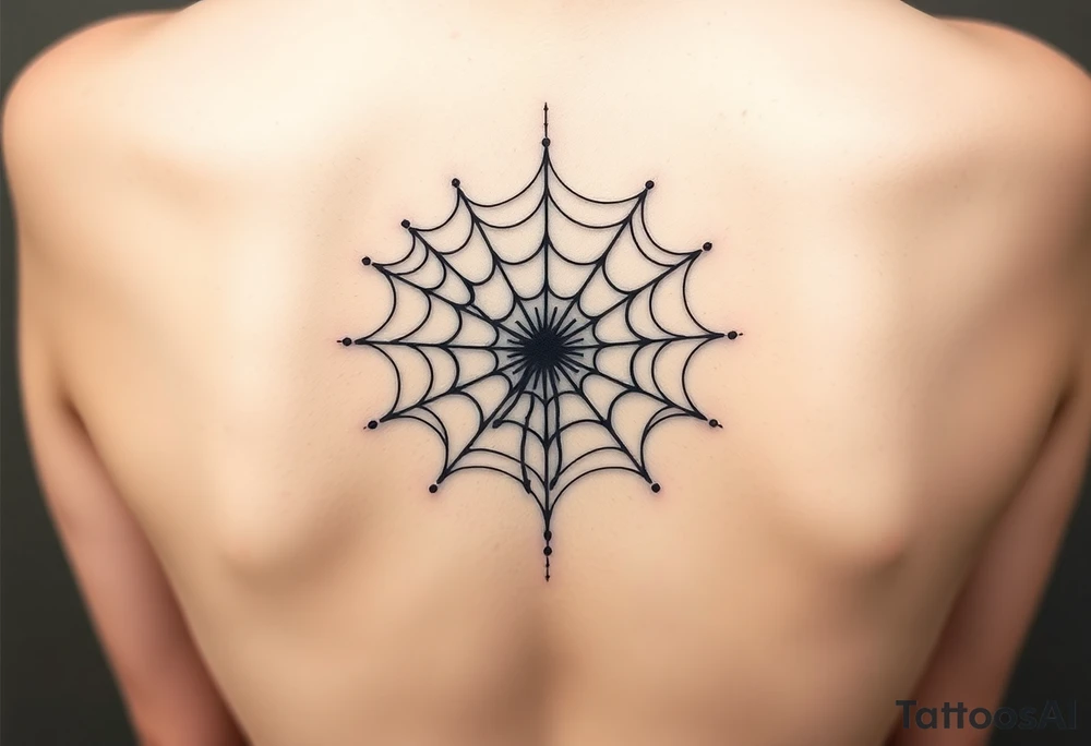 spiderweb tattoo idea