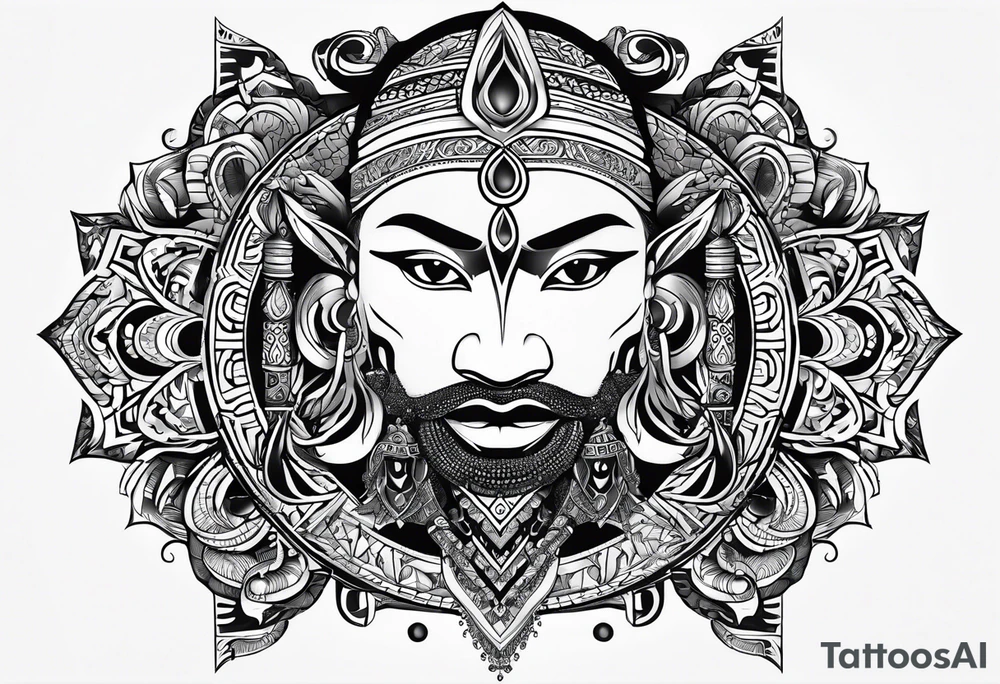my son's name creatively illustrated. Tekle Amar'e Njaya tattoo idea