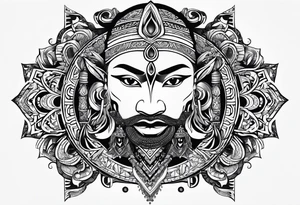 my son's name creatively illustrated. Tekle Amar'e Njaya tattoo idea