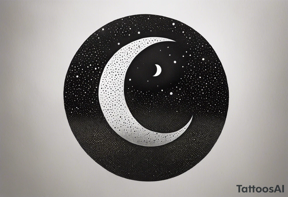 sacred moon tattoo idea