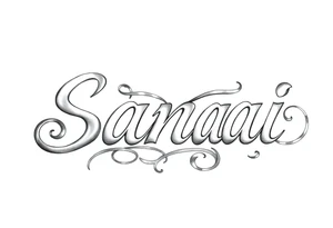 Sanai name tattoo tattoo idea