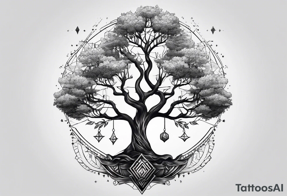 Small tree tattoo idea