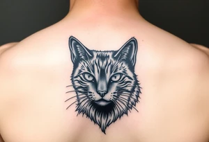 black cat tattoo idea