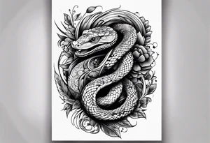 Eine Schlange als Tattoo auf den ganzen Arm tattoo idea