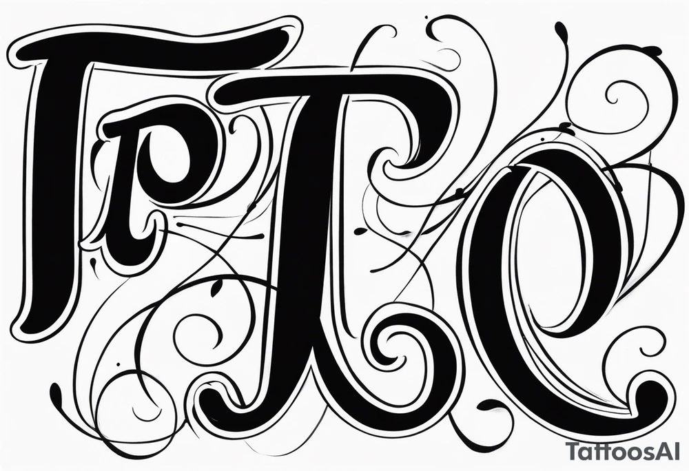 PI tattoo script tattoo idea