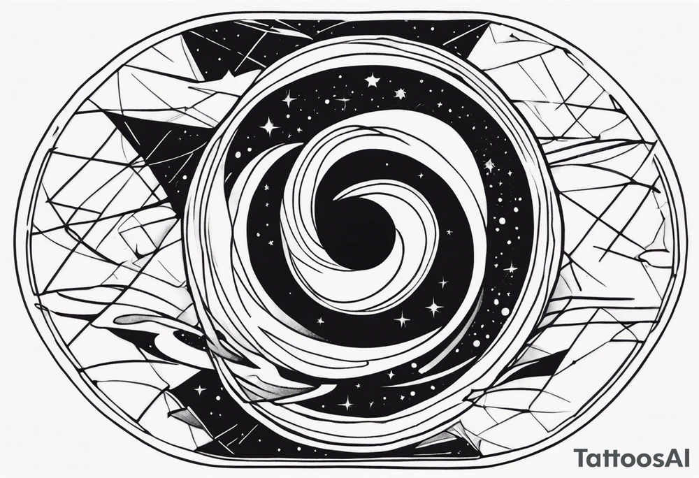 black hole tattoo idea