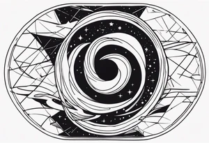 black hole tattoo idea
