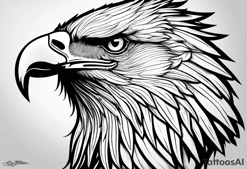 tattoo featuring an eagle, aggressive, possibly incorporate Irish imagery tattoo idea