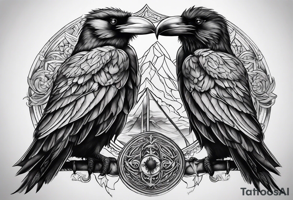 Hugin y munin tattoo idea